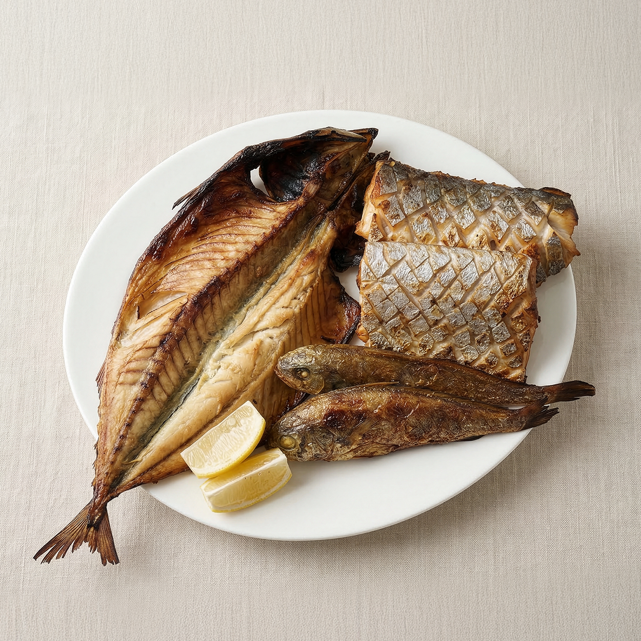 Banchan 365 Assorted Grilled Fish regular, ready to serve