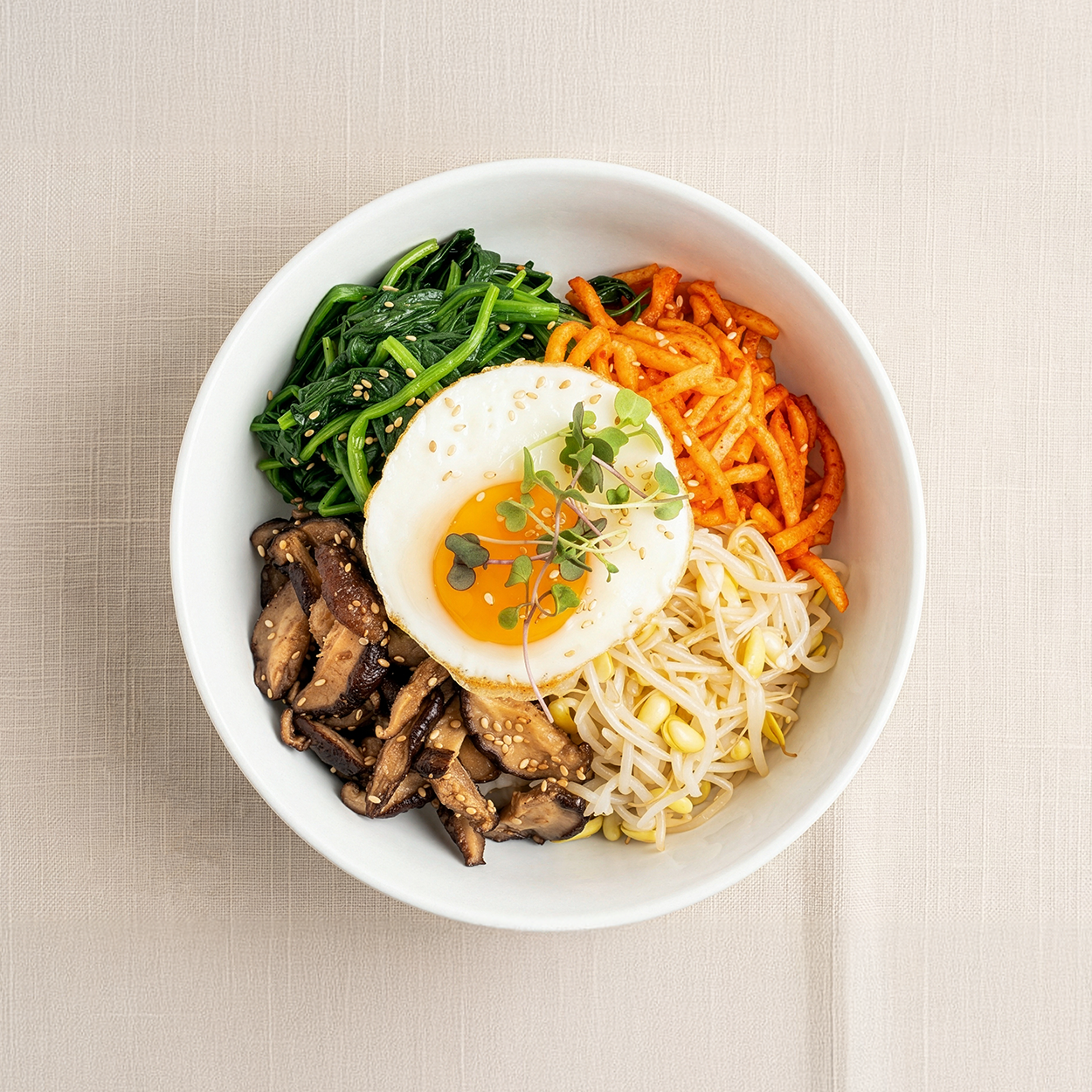 Banchan 365 Bibimbap Namul, ready to serve