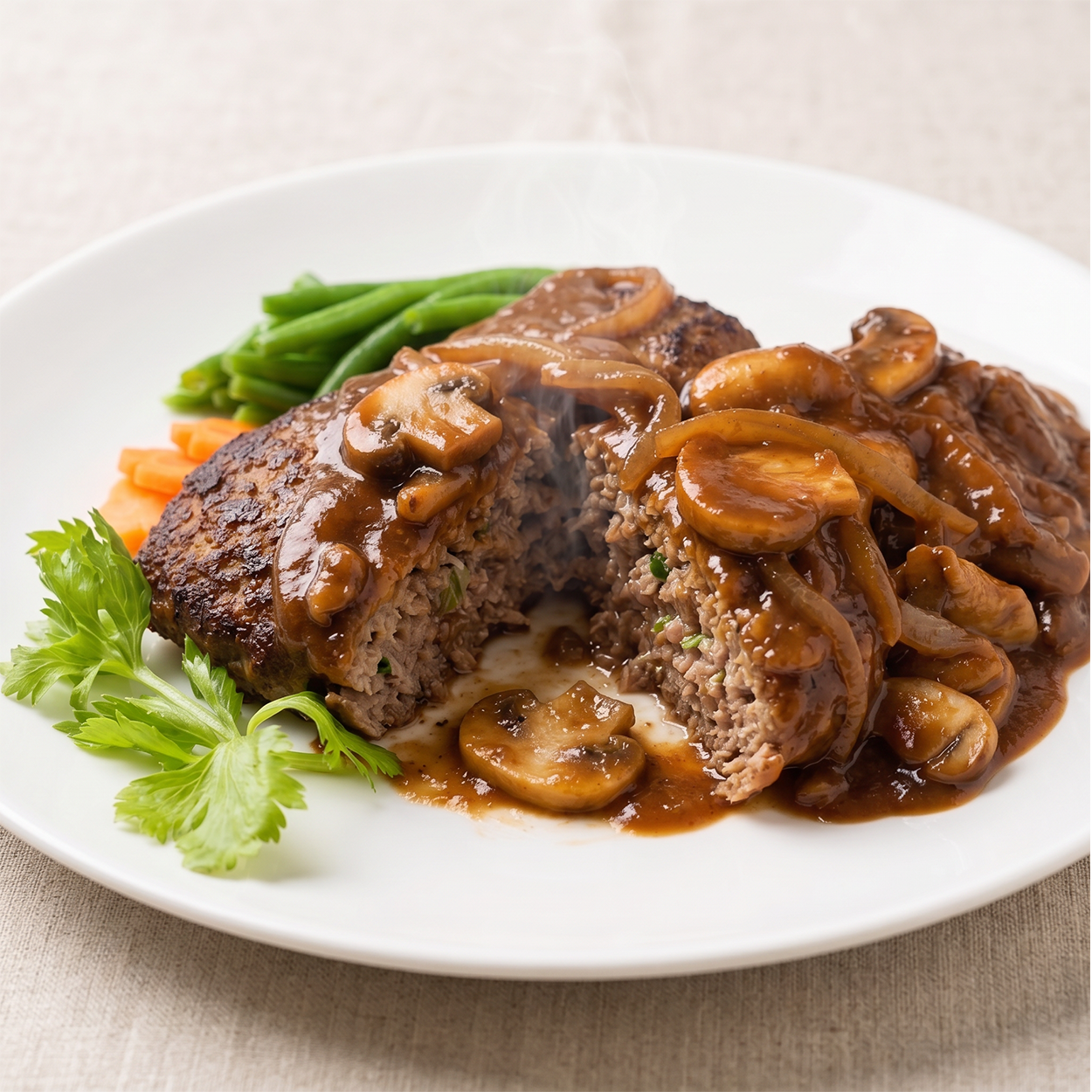 Hambak-seuteikeu (Korean-style hamburger steak) – housemade | Banchan365