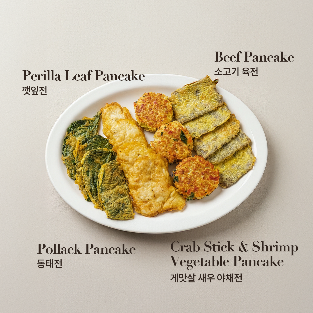 Assorted Korean Pancake Set