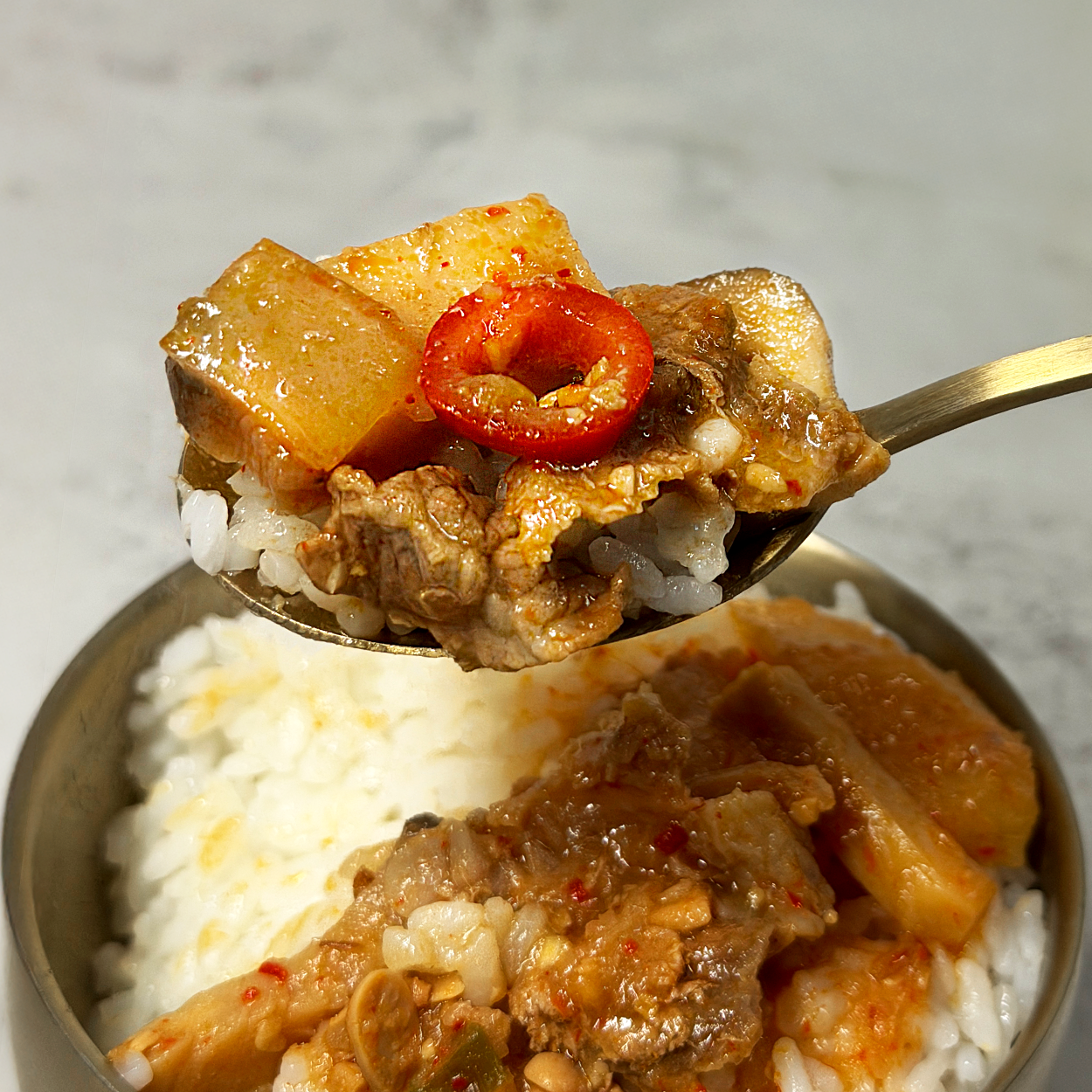 반찬 365 고깃집 된장찌개 밥과 함께 - House made Bean Paste Soup with rice | Banchan 365