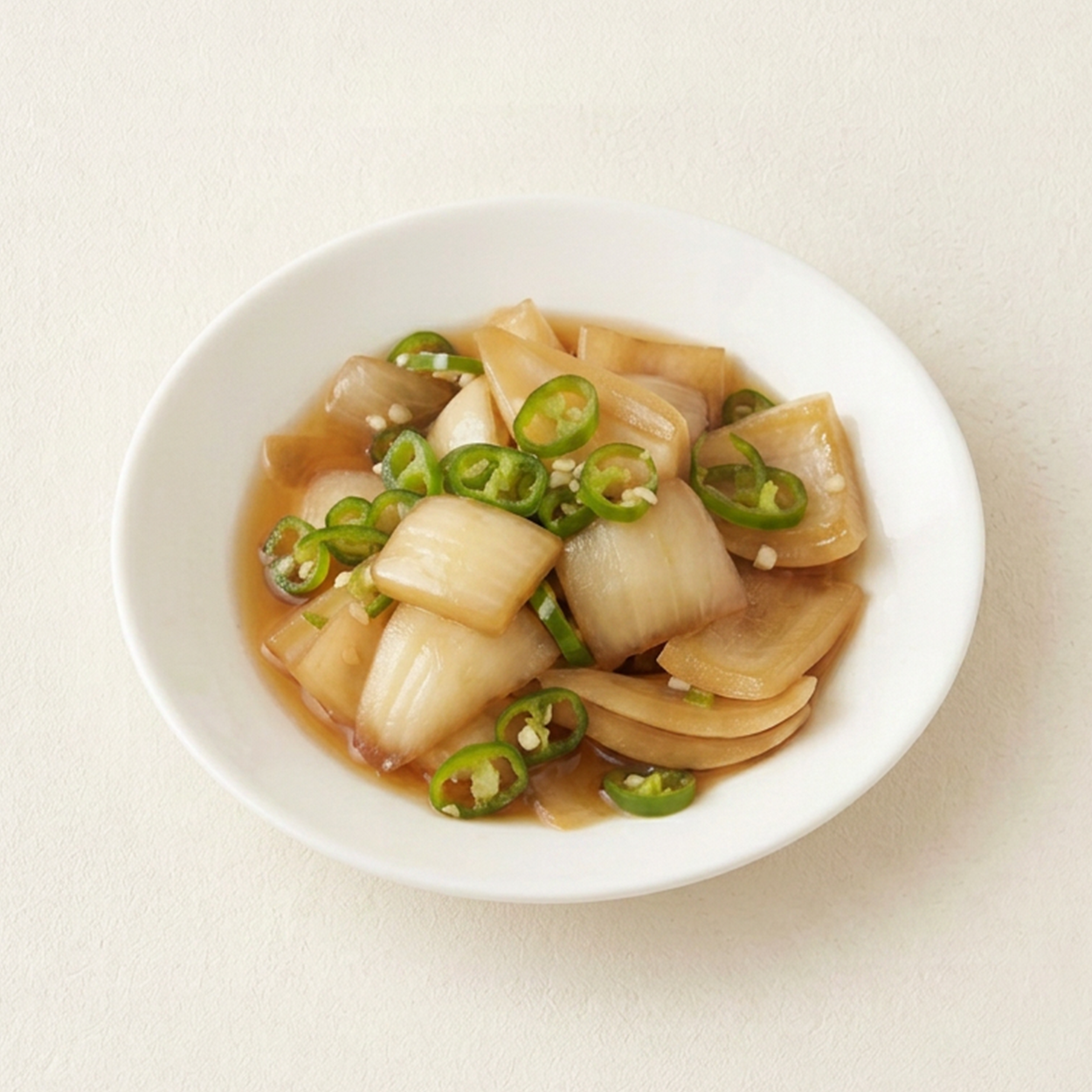 Jangajji – Soy-Pickled Onion & Radish