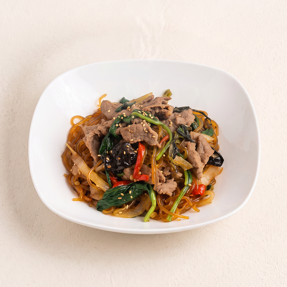 Beef Japchae-Glass Noodle stir-fry