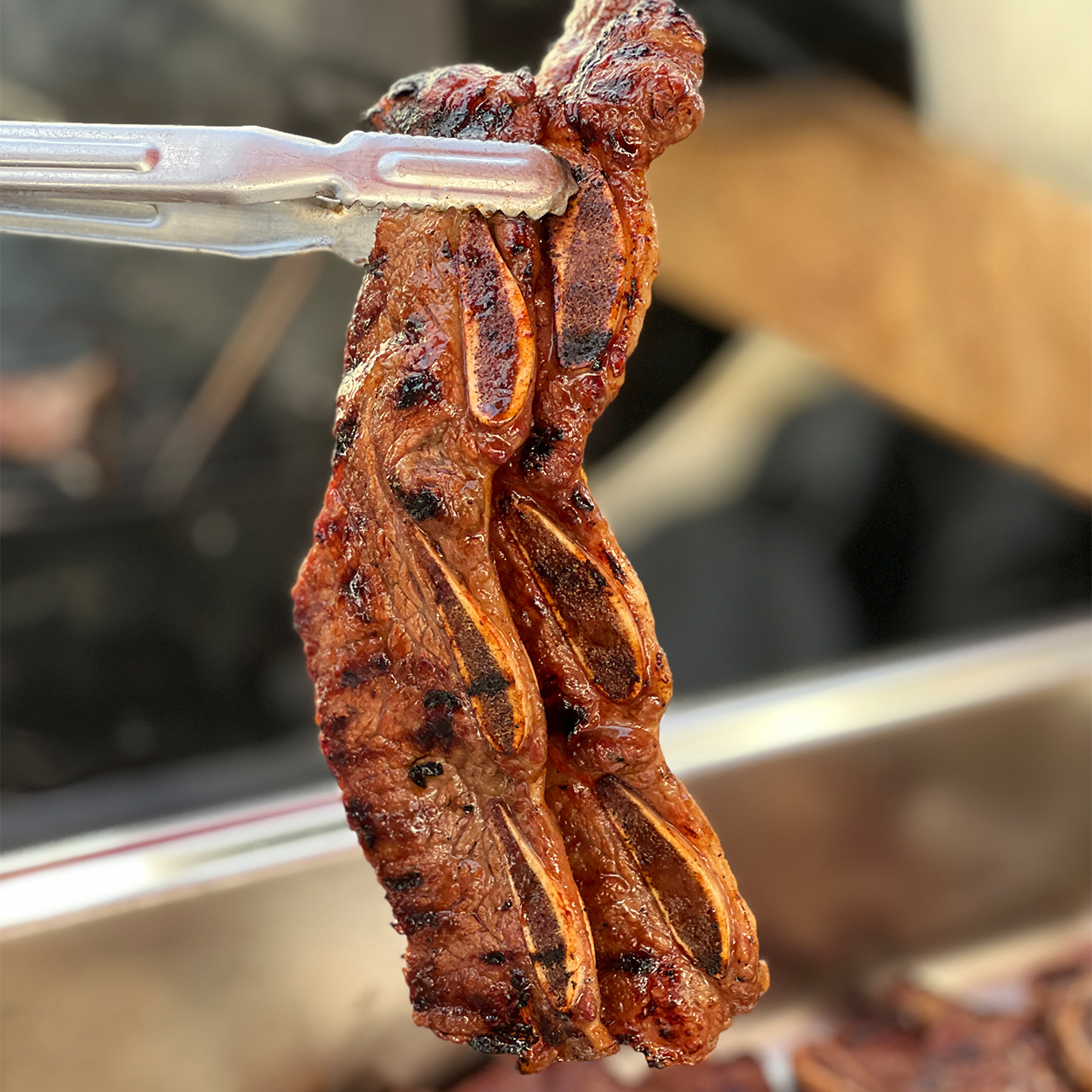 반찬 365 두툼한 앵거스 LA 양념 갈비 구워진 디테일 - Angus LA Galbi cooked detail | Banchan 365