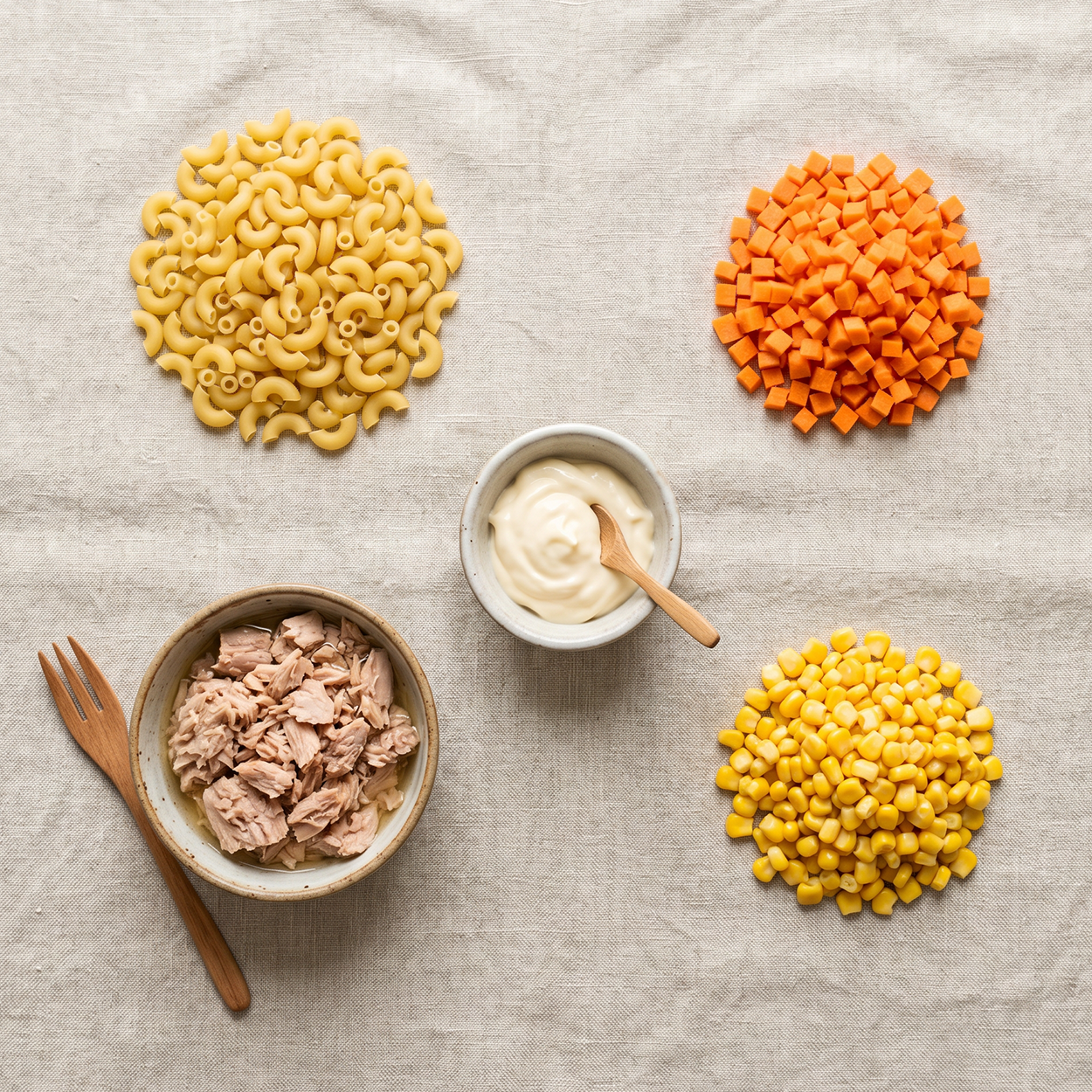 Macaroni chamchi-mayo (Korean tuna mayo macaroni salad) | Banchan365