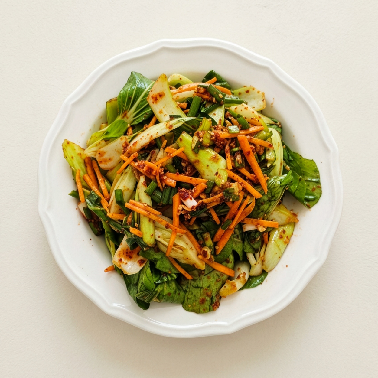 Cheonggyeongchae-muchim (Korean seasoned bok choy) | Banchan365