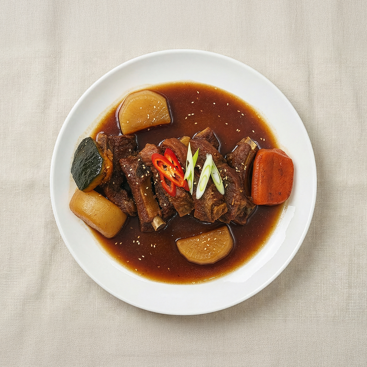 Banchan 365 Soy Braised Pork Ribs, ready to serve