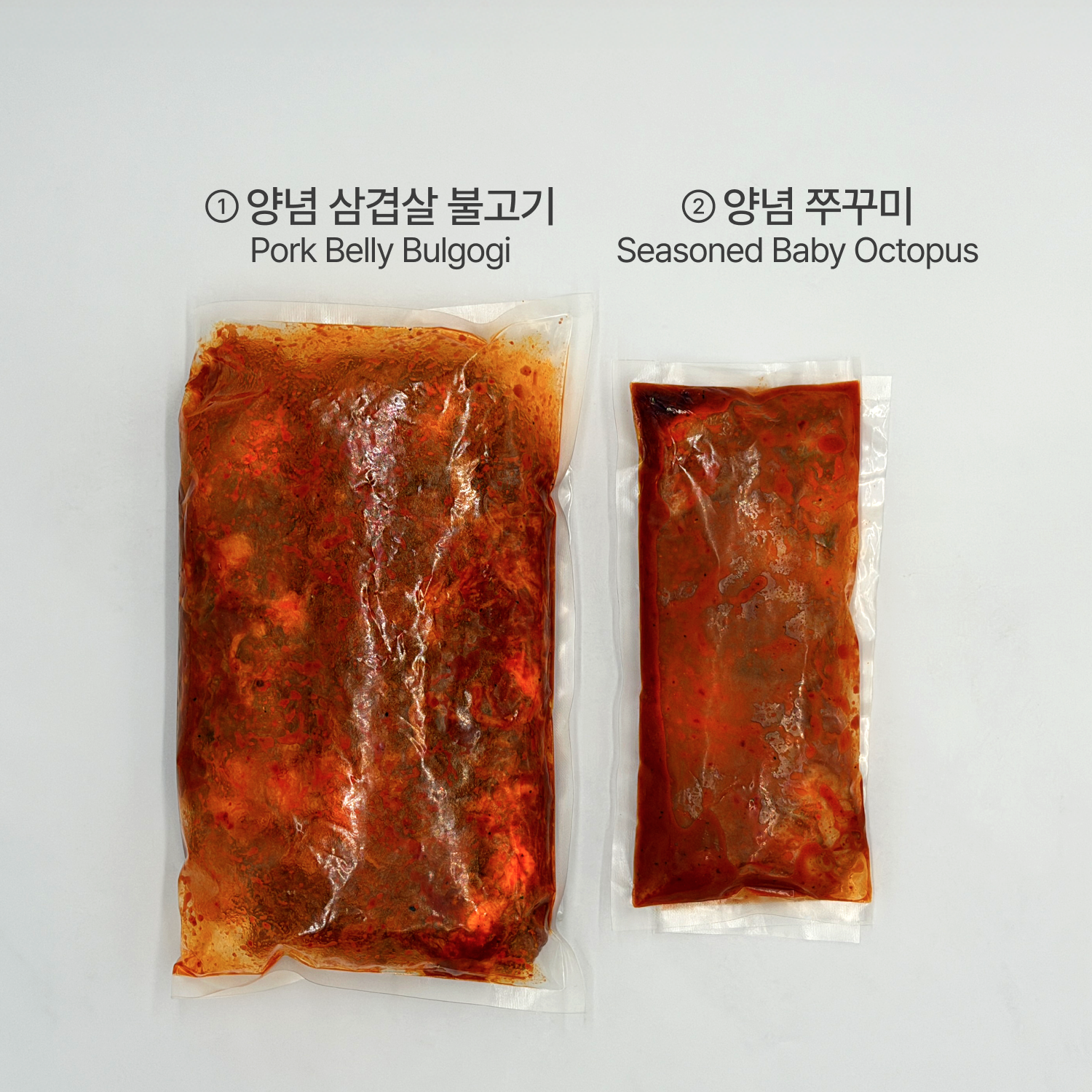 Jjukkumi samgyeopsal (Korean spicy baby octopus and pork belly) – 1.5 lb – packaged for delivery | Banchan365