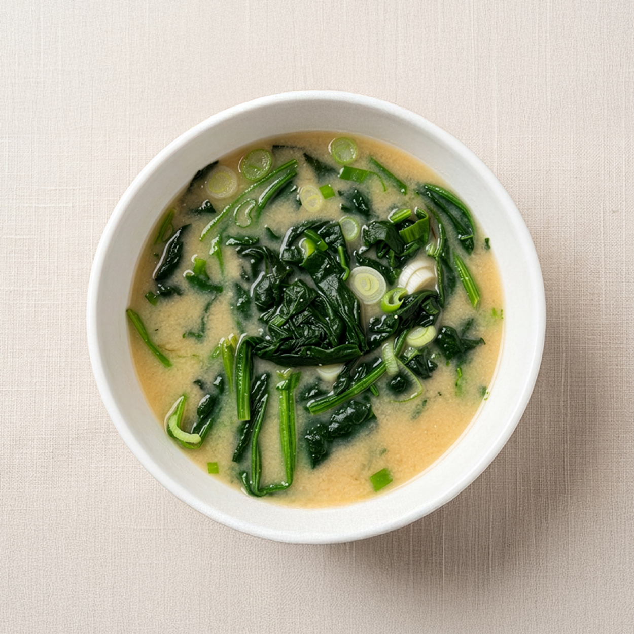 Sigeumchi doenjang-guk (Korean spinach soybean paste soup) | Banchan365