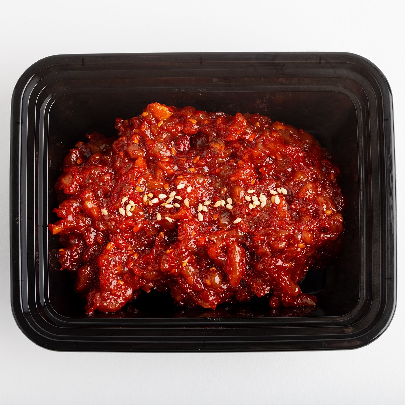 Ojingeo tangtangi (Korean spicy chopped squid, fermented) – detail view (image 5) | Banchan365