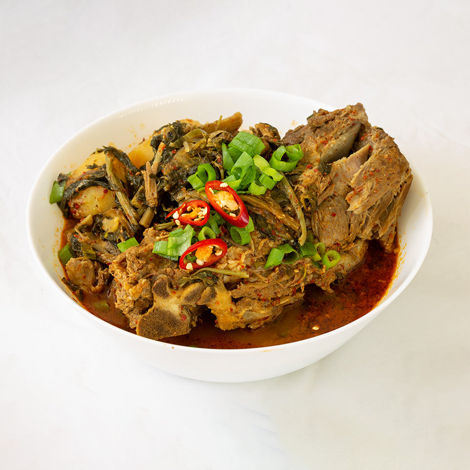 Pork Bone Hangover Soup with Dried Radish Greens
