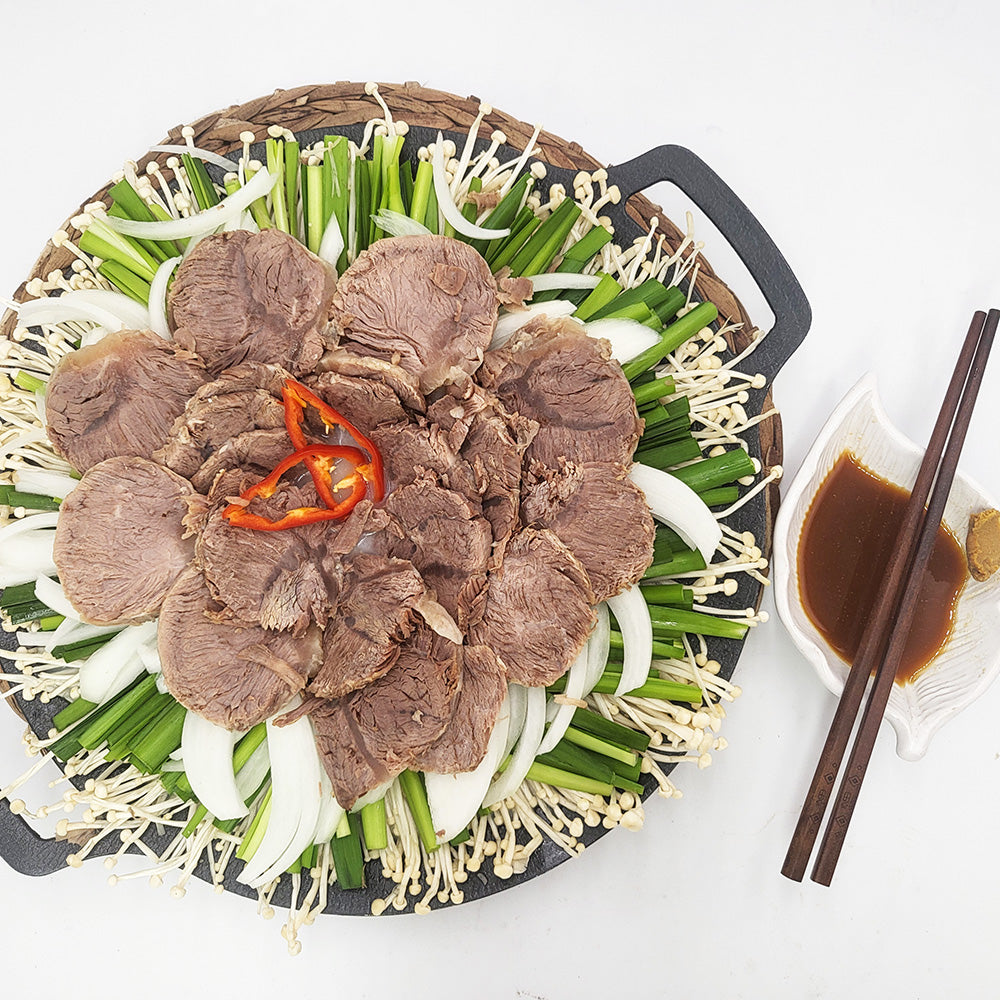 Beef and Mushroom Hot Pot with Broth