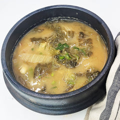 Dried Napa-Cabbage and soybean paste soup