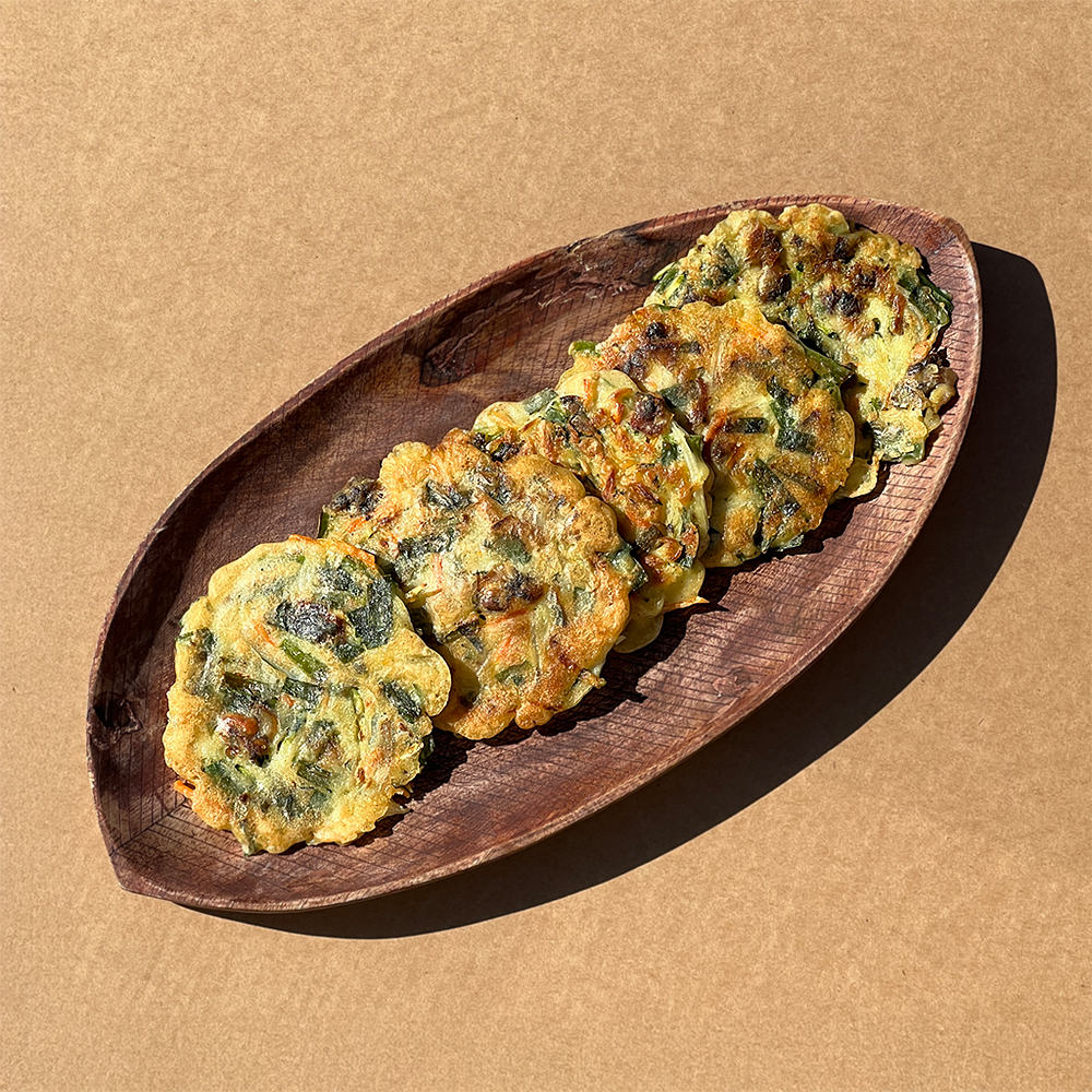 벌교 꼬막부추전 - 반죽과 소스