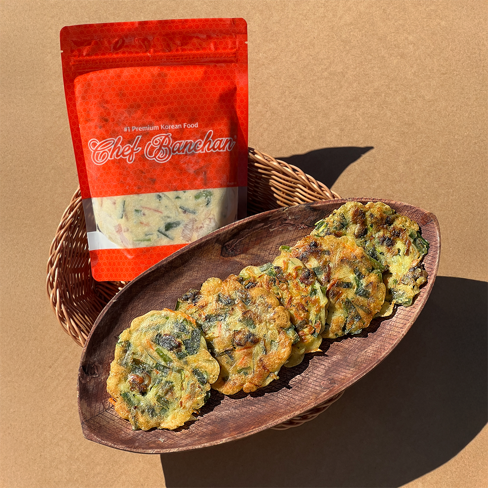 벌교 꼬막부추전 - 반죽과 소스