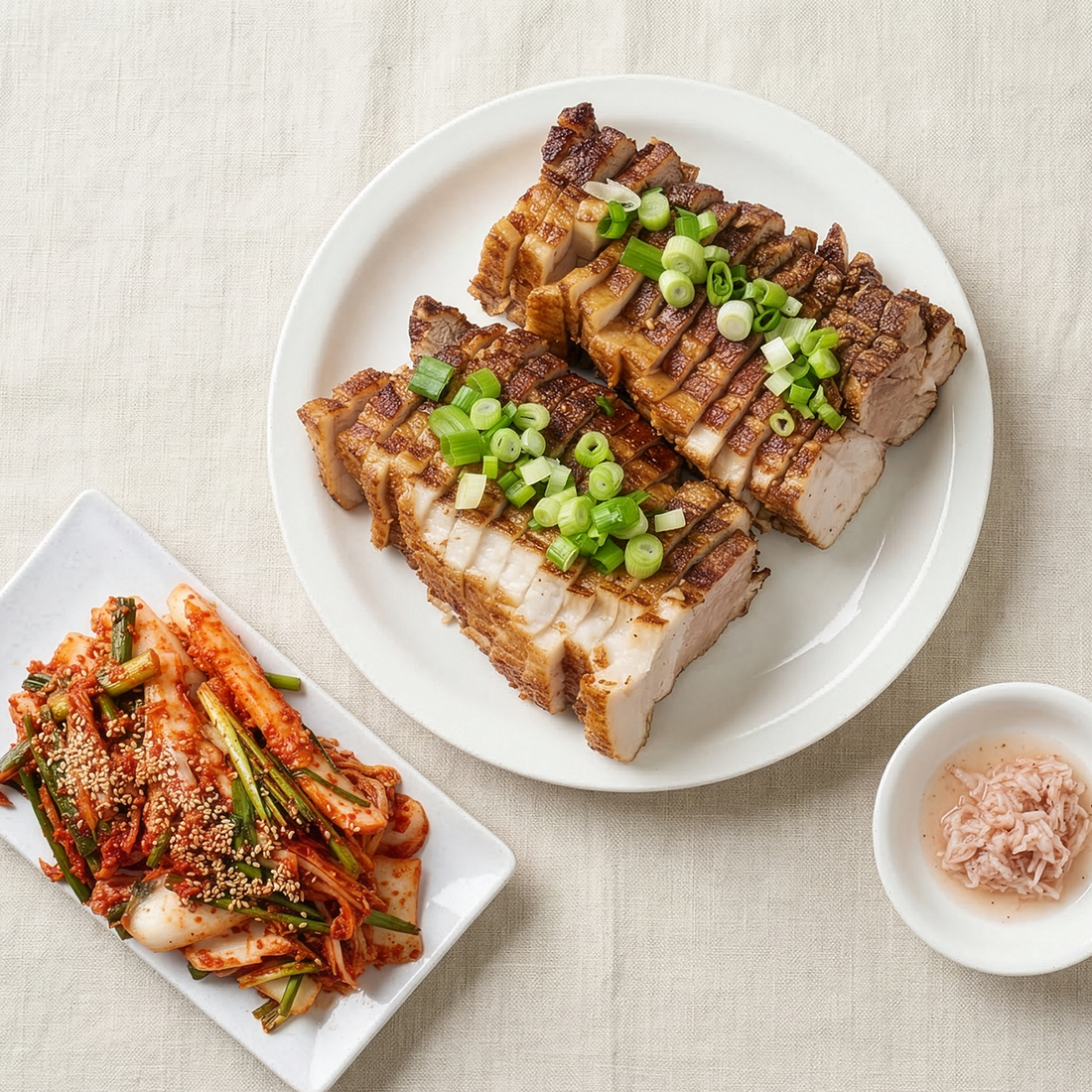 Bossam – Korean steamed pork belly wrap set | Banchan365