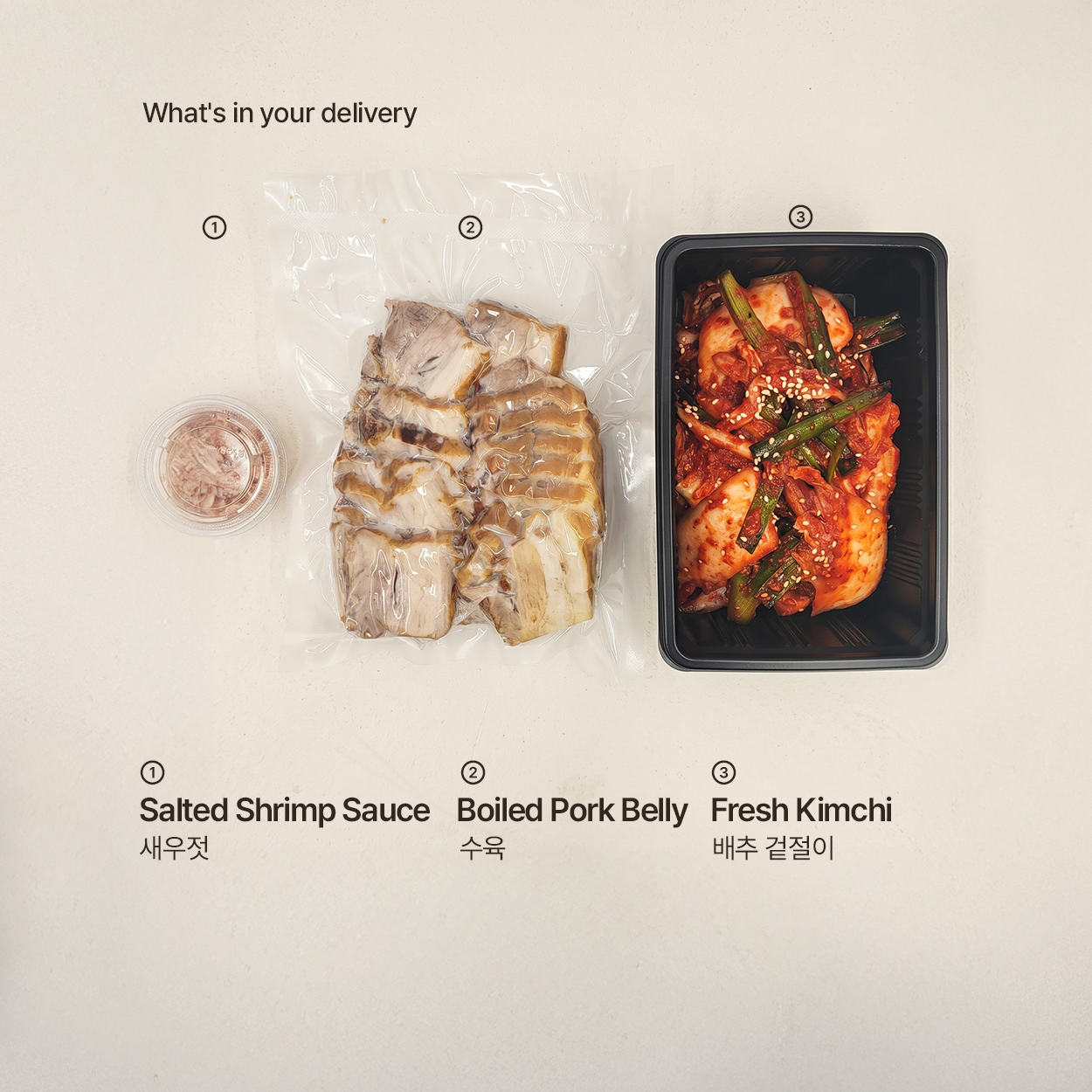 Bossam – Korean steamed pork belly wrap set | Banchan365