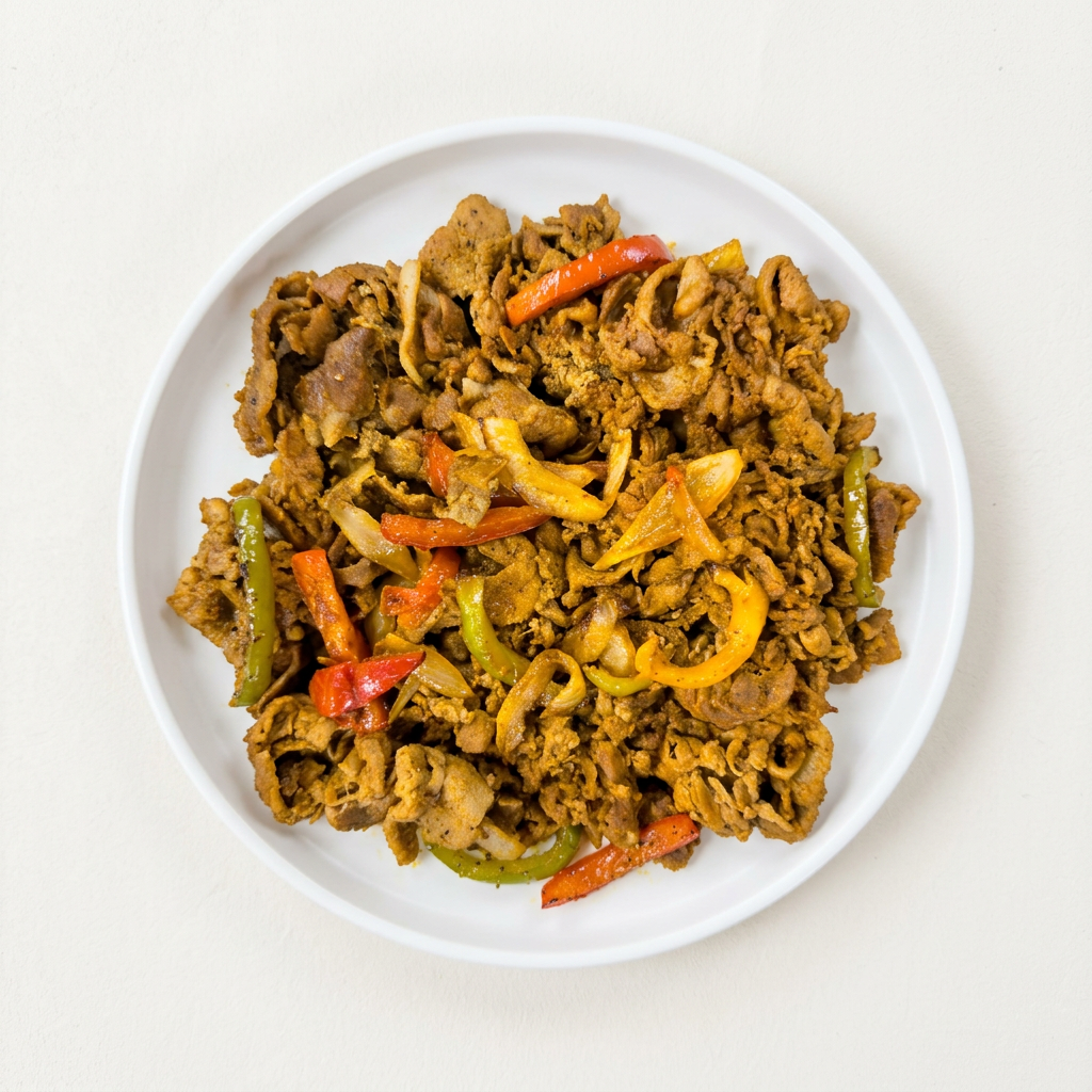 Pork Fajitas – Mexican chili-spiced pork, fully cooked and frozen | Banchan365