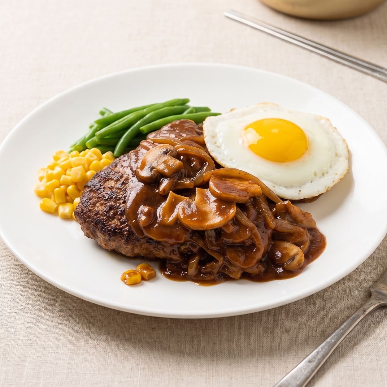 Hambak-seuteikeu (Korean-style hamburger steak) – housemade | Banchan365