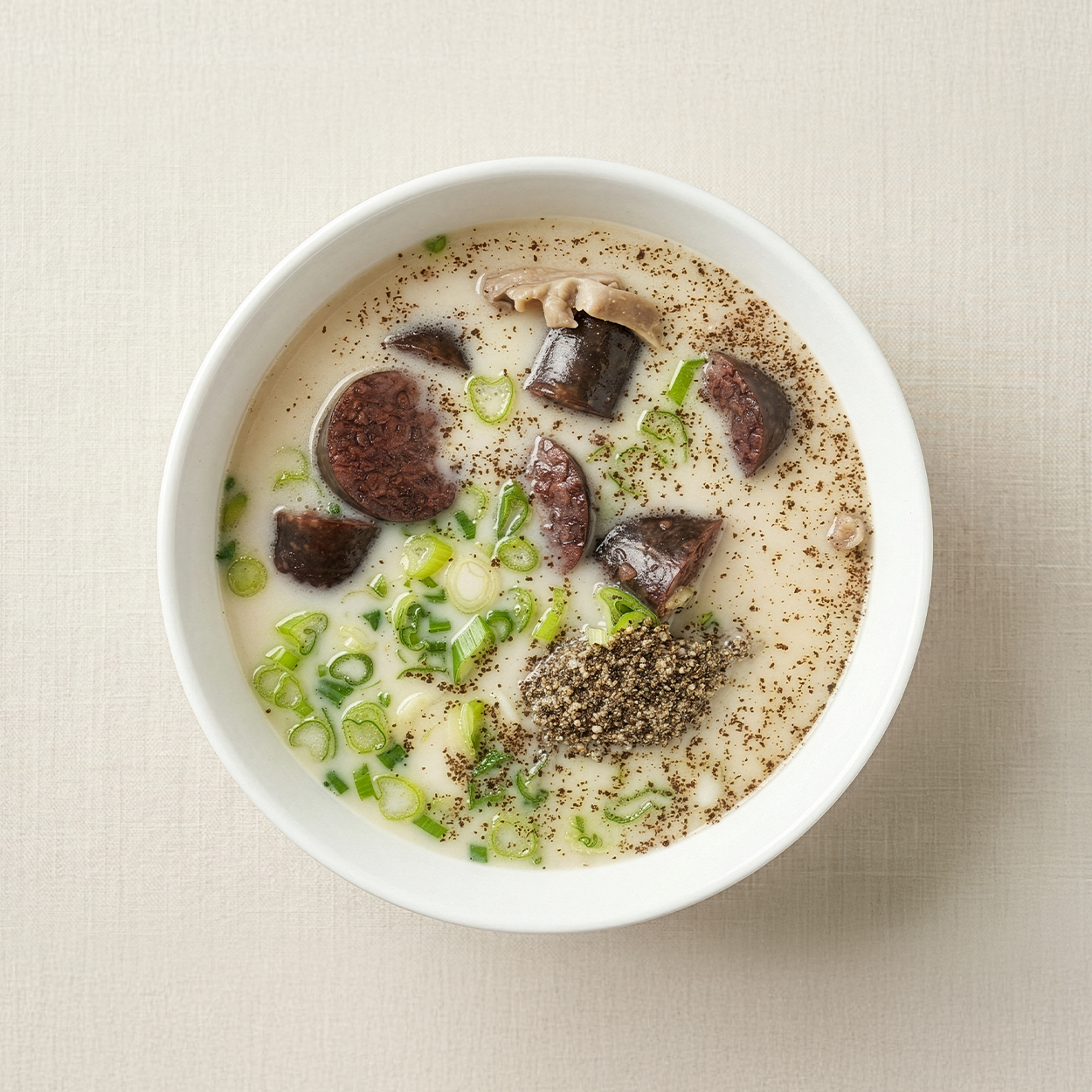 Korean Blood Sausage Soup 