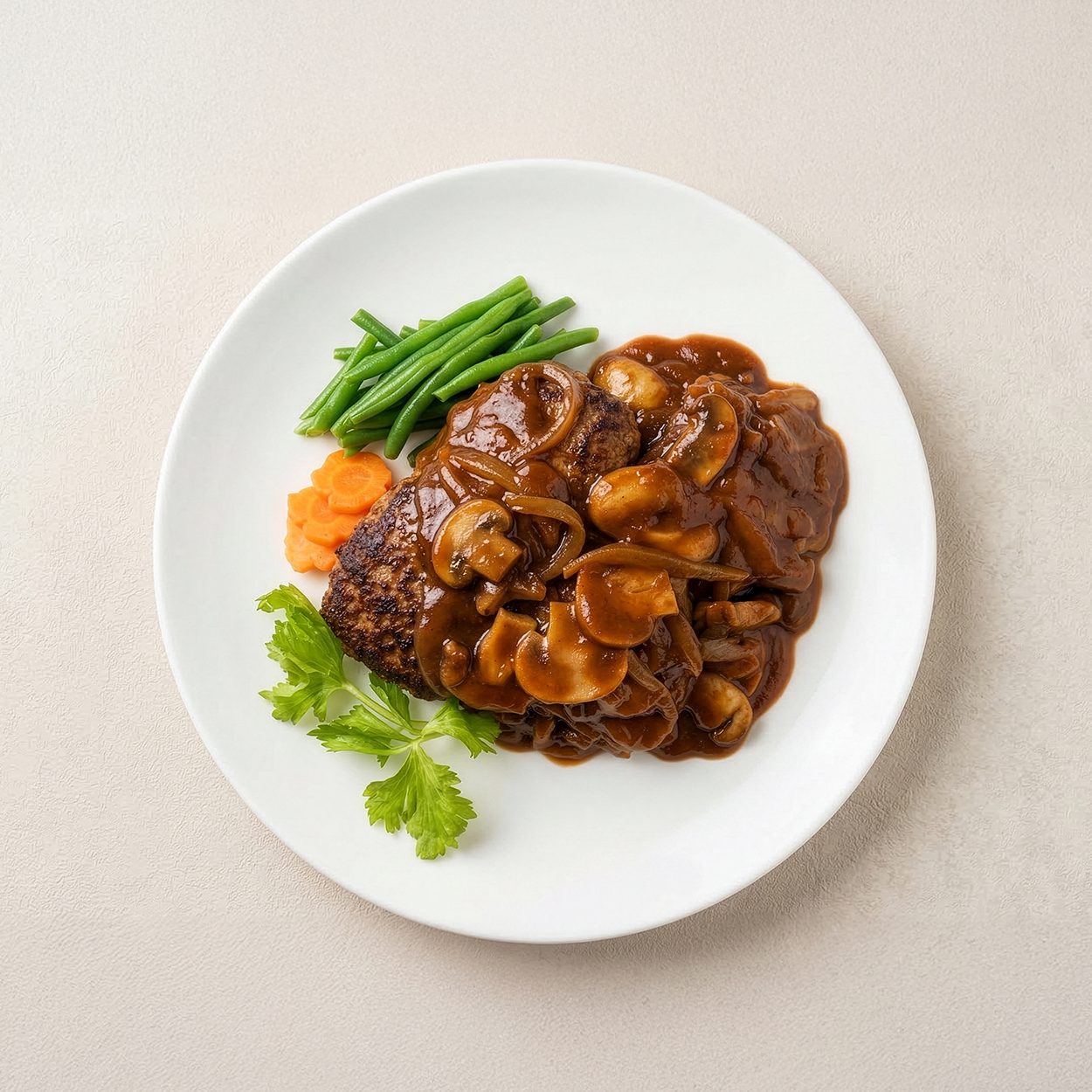Banchan 365 Korean Hamburger Steak, ready to serve