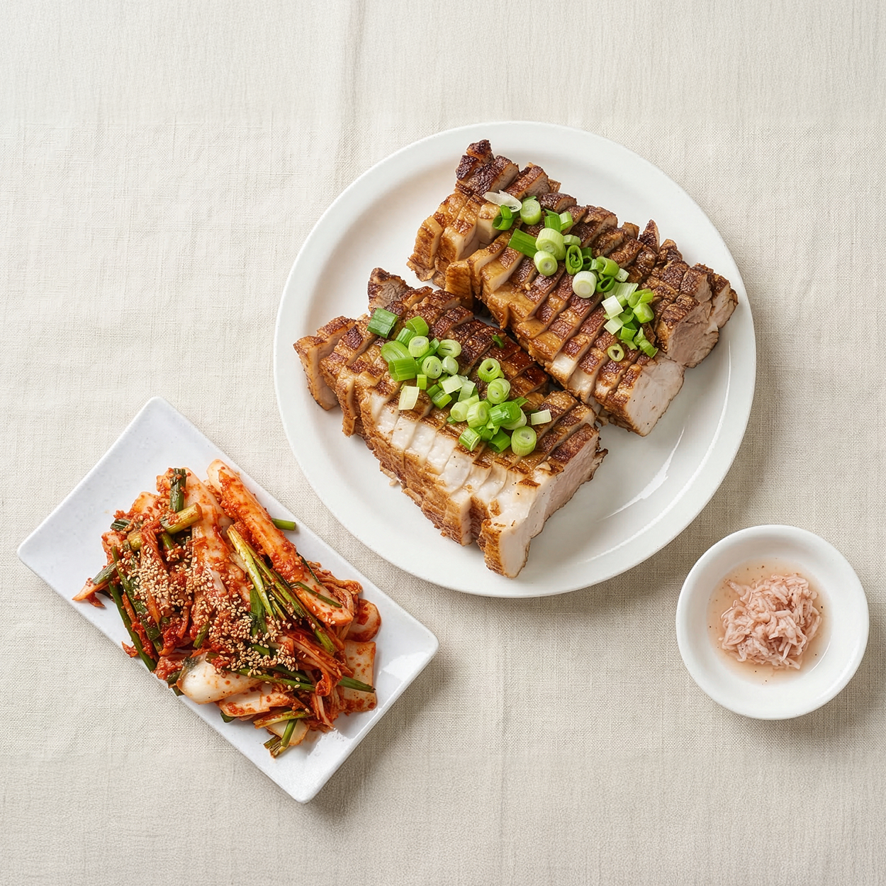 Bossam (Korean steamed pork belly wrap set) | Banchan365