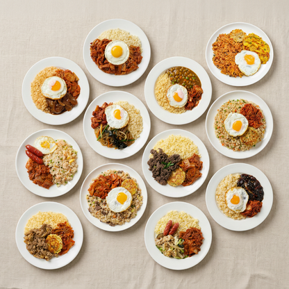 Korean frozen lunchbox full set – 12 varieties | Banchan365
