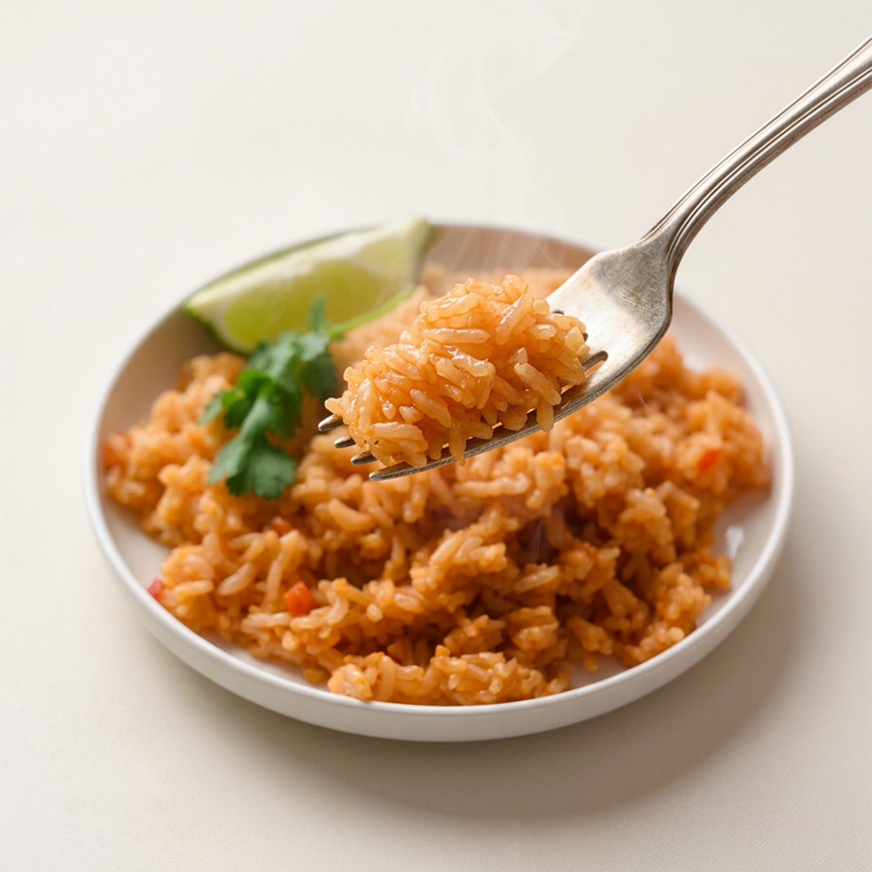 Close-up of Arroz rojo, Mexican tomato rice | Banchan365