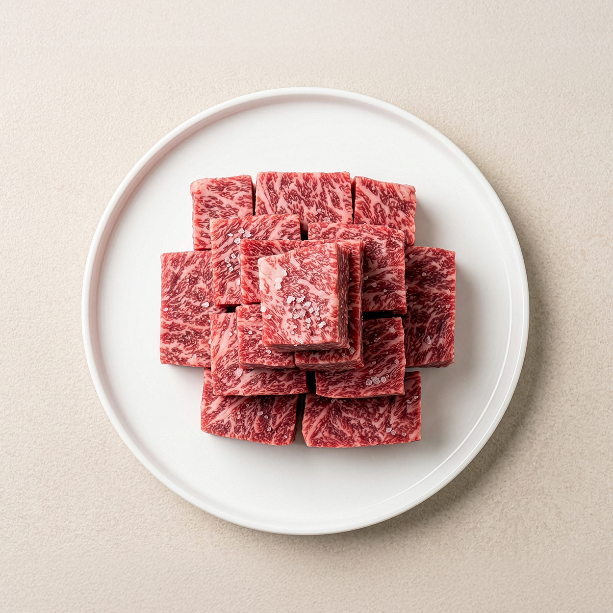 Banchan 365 Prime Cube Short Rib, ready to serve