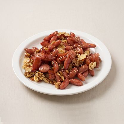 Soseji-bokkeum – Sausage &amp; Almond Stir-Fry