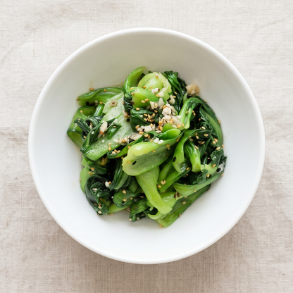 Cheonggyeongchae-muchim (Korean seasoned bok choy) | Banchan365
