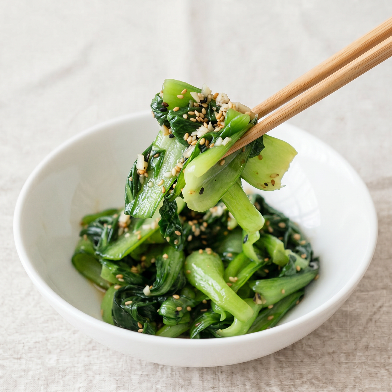 Cheonggyeongchae-muchim (Korean seasoned bok choy) | Banchan365