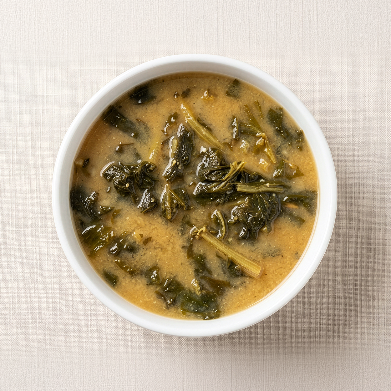 Siraegi doenjang-guk (Korean dried radish greens soybean paste soup) | Banchan365