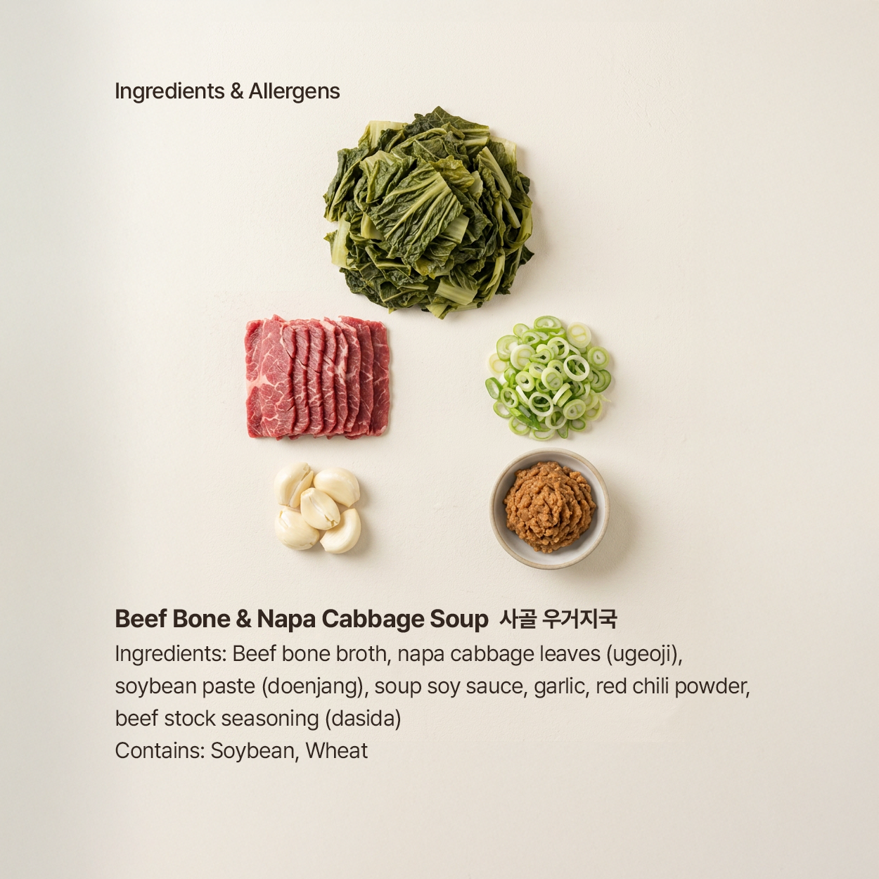 Beef Bone &amp; Napa Cabbage Soup