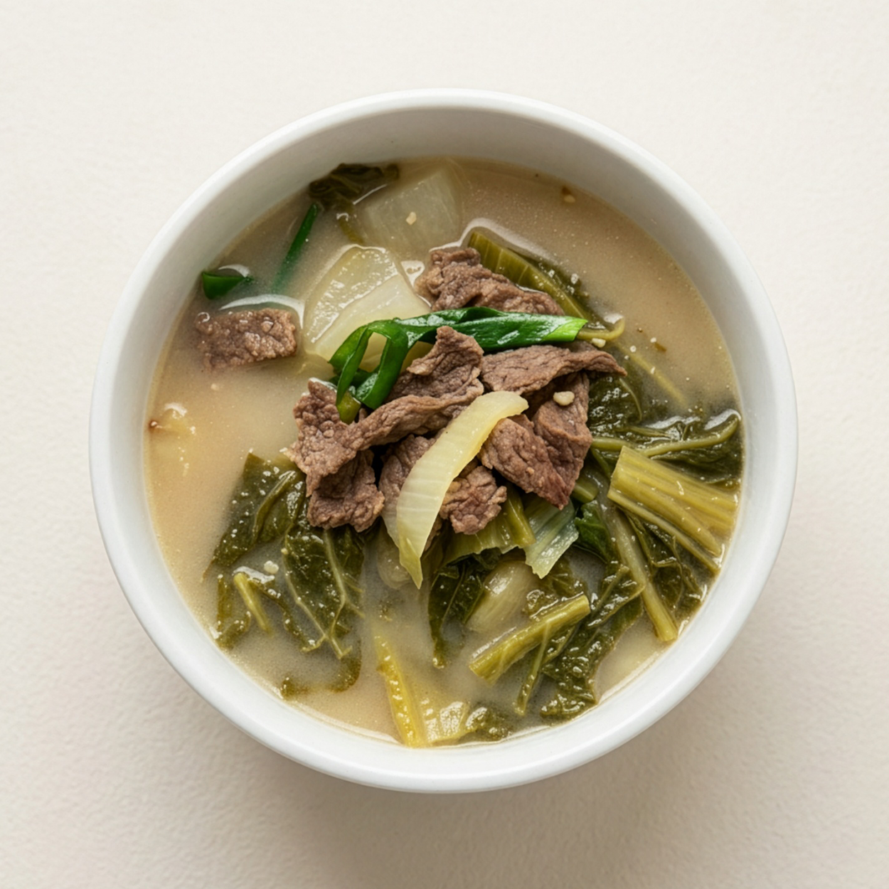 Beef Bone &amp; Napa Cabbage Soup