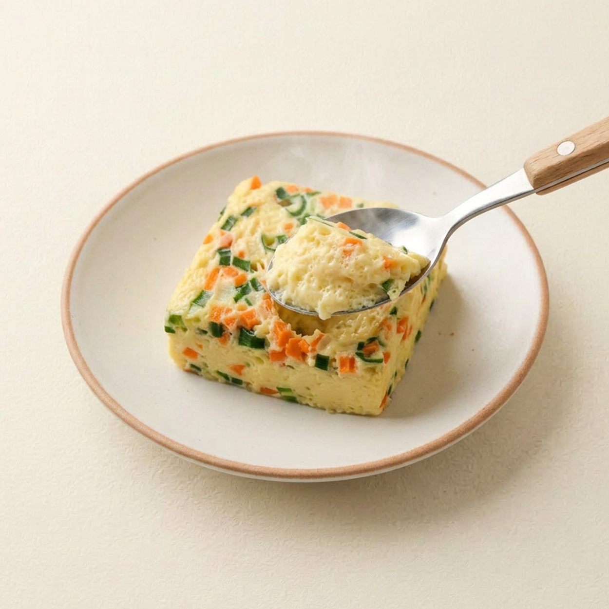 Steamed Egg with Vegetables