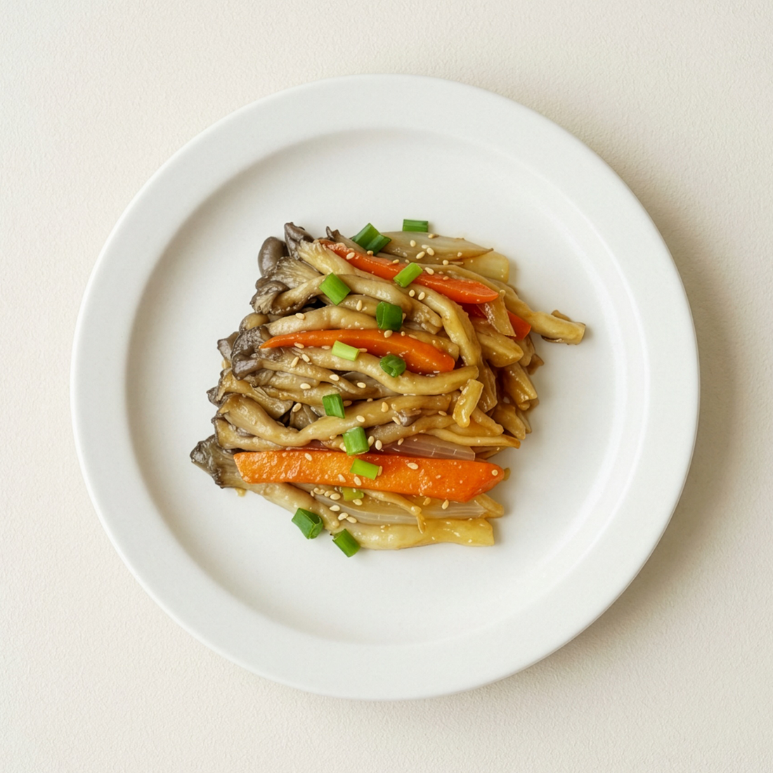 Stir-Fried Oyster Mushrooms