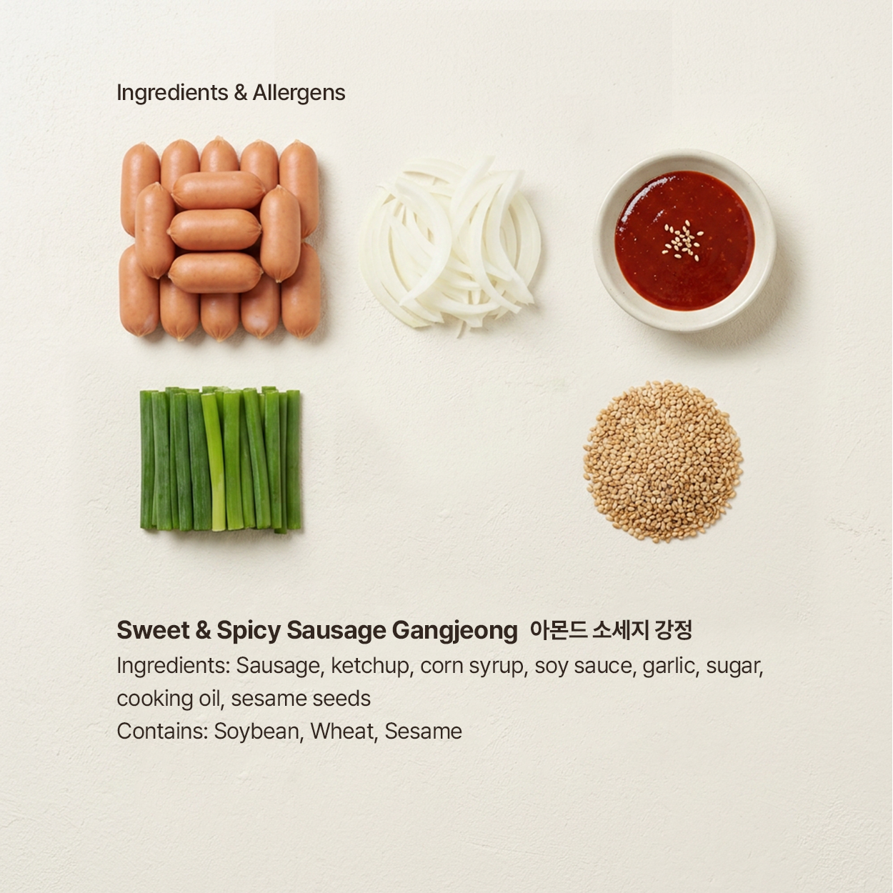 Soseji-bokkeum – Sausage &amp; Almond Stir-Fry