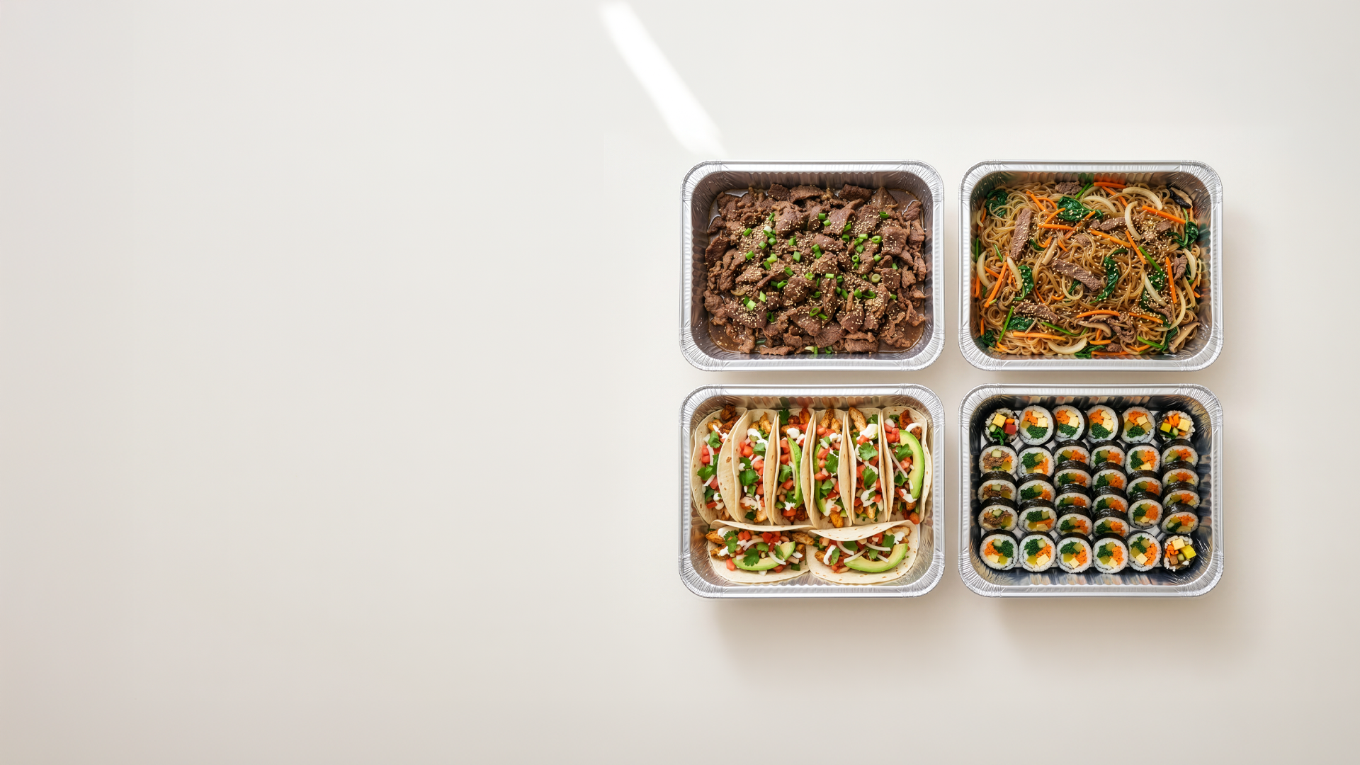 Banchan 365 LA · OC Korean catering — full Korean spread