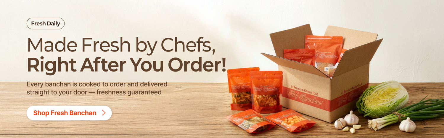 Banchan365 made-to-order Korean banchan - chefs cook fresh after you order and deliver to your door
