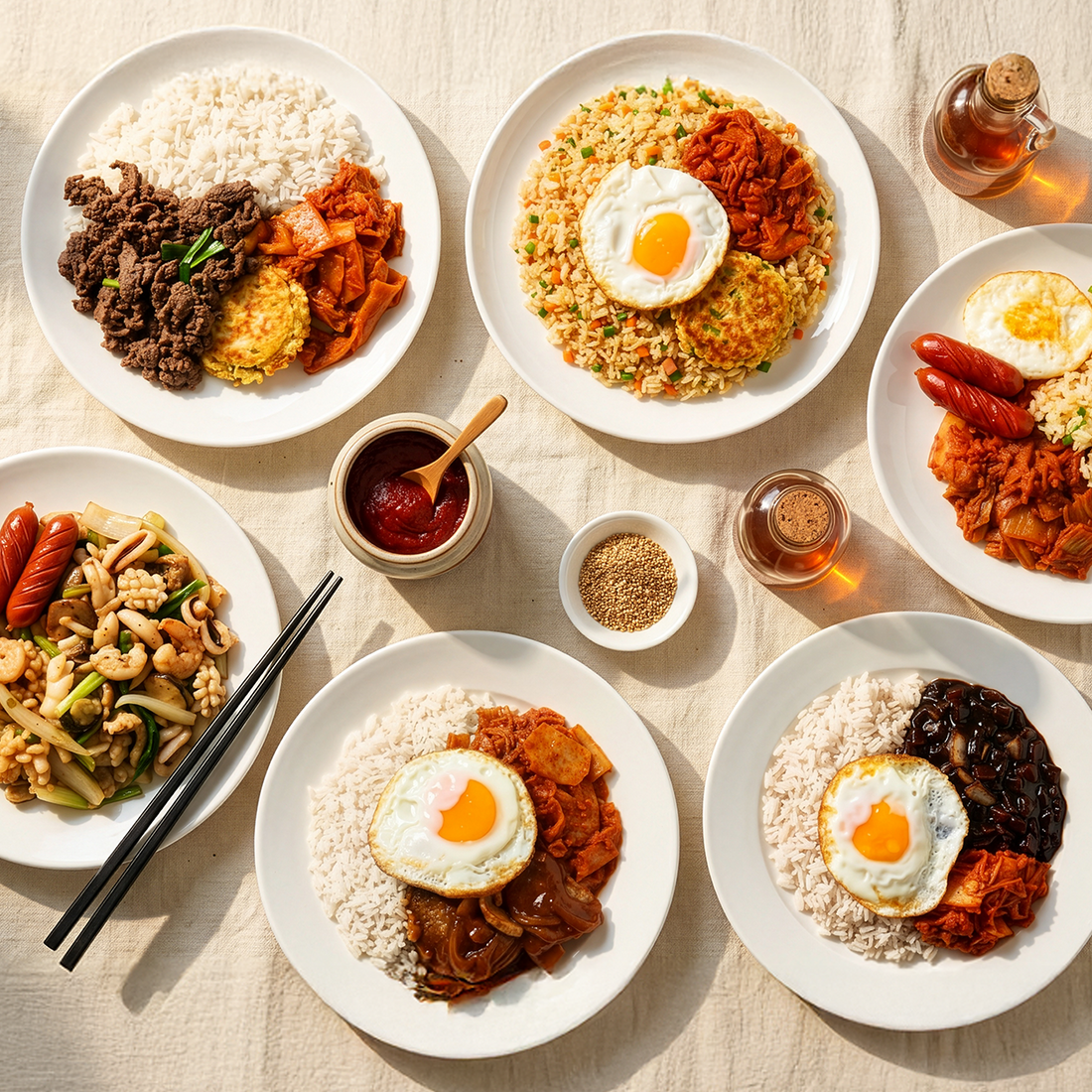 Korean frozen lunchbox set A – 6 varieties weekly | Banchan365