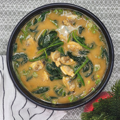 Clam and Spinach Soybean Paste Soup